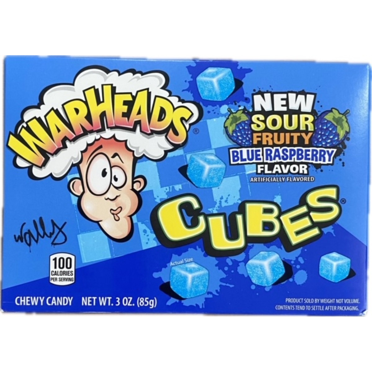 Warheads Blue Raspberry box 85g